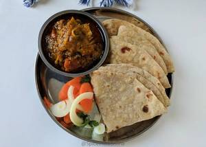 Roti + Chicken Curry + Salad