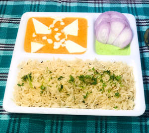 Mattar Pulao with Shahi Paneer