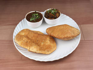1 Khasta + 1 Poori + Aloo Sabji/Mattar                           