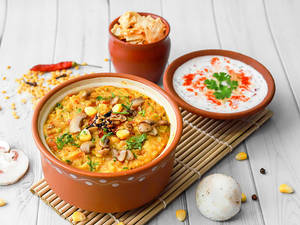 Corn Mushroom Khichdi