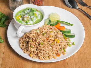 Green Thai Curry + Thai Rice Veg