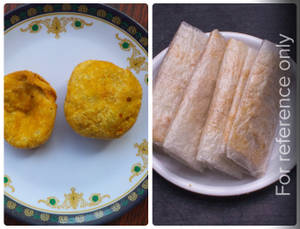 Bellam Dried Fruit Pootharekulu (2 Pcs) + Kachori (2 Pcs)