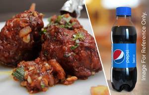 Chicken Lollipop + Pepsi