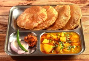 Puri Sabji With  Rayta