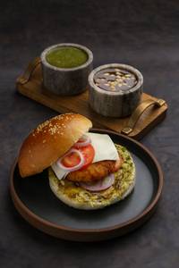 Bun Tikki Cheese Slider