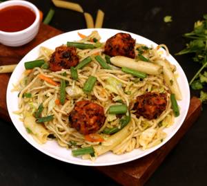 Veg Manchurian + Noodles