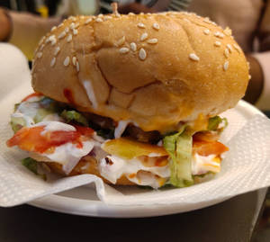 Veg Mexican Burger Normal