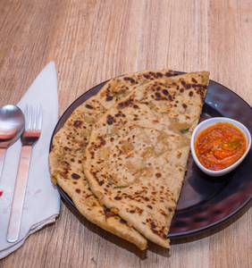 Mix Paratha with Pickle