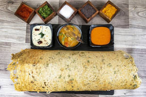 Butter Onion Rava Masala Dosa