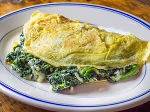 Spinach Cheese Egg Omelette