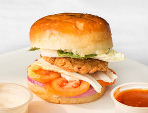 Veg Paneer Tikki Burger 