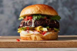 Veg Schezwan Burger