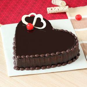 Heart Shaped Chocolate Cake