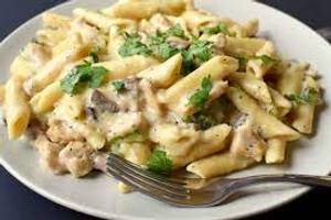 Chicken Penne Pasta in White Sauce