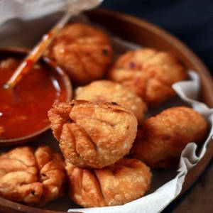 Fried Veg Momo [6p]