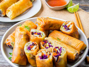 Imperial Vegetable Schezwan Spring Rolls