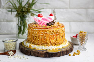 Delicious Butterscotch Cake (500 Gms)