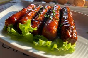 Hot And Sweet Chicken Sausages