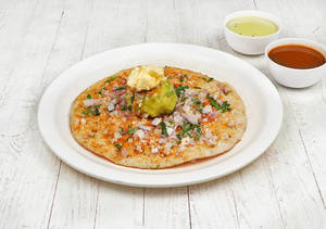 Open Butter Masala Dosa
