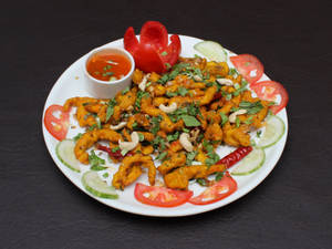 Golden Fried Prawns