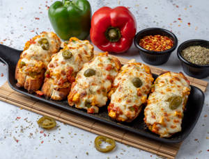 Paneer Gravy Garlic Bread