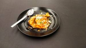 Egg Tadka Starter with Cheese