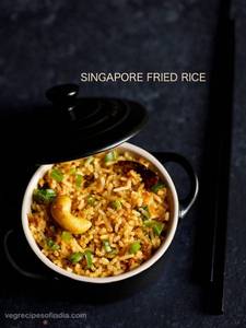 Singapore Veg Fried Rice