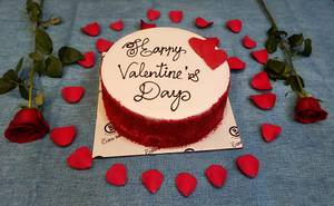 Valentine Day Special Red Velvet Cake