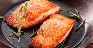 Smoky Salmon Steak
