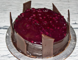 Chocolate Blueberry Cake (Eggless)