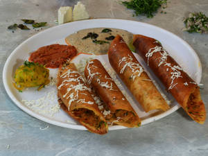 Butter Paneer Masala Dosa