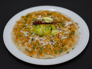 Open butter masala dosa
