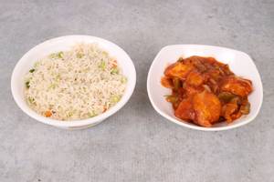 Veg Fried Rice 500gm with Dragon Paneer 250gm