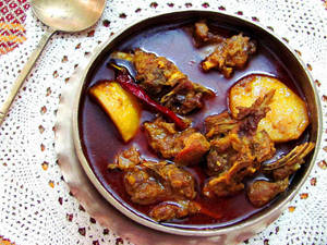 Home Style Mutton Curry With Aloo