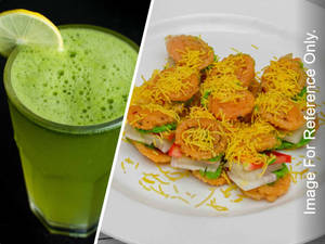 Murukku Sandwich + Mint Lime Juice