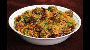 Chicken manchurian fried rice