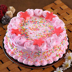 Strawberry Cake ( Egg Less)[500g]