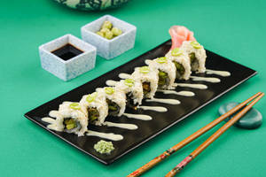 Crispy Edamame Sushi Roll