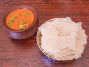 Kori Roti with Chicken Curry