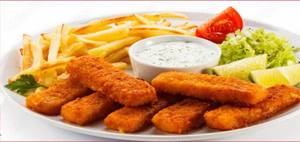 Fish Fingers (served With Fries) (6 Pcs)