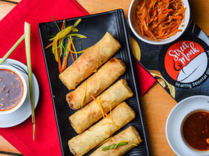 Vegetarian Spring Rolls with Glass Noodles
