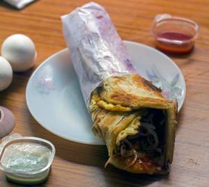 Double Egg Chicken Roll