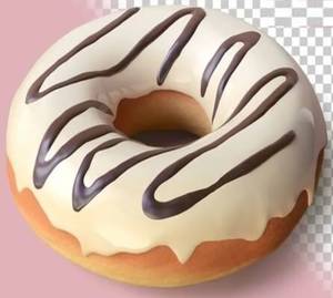 White Chocolate Dip Donut