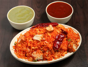 Schezwan Chicken Rice (Spicy)