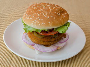 Double Veg 'N' Crispy Burger