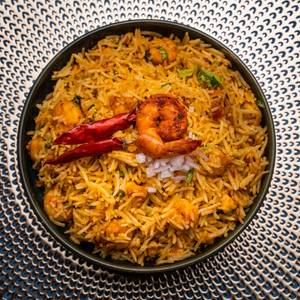 Prawns Pulao [serves 1-2]