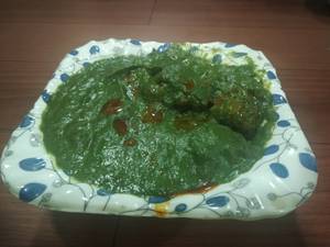 Soya Chaap Palak