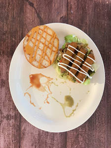 Cheesy Mushroom Burger