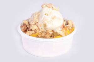 Fruit Salad with Vanilla Ice cream                      