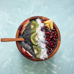 Tropical Charcoal Smoothie Bowl